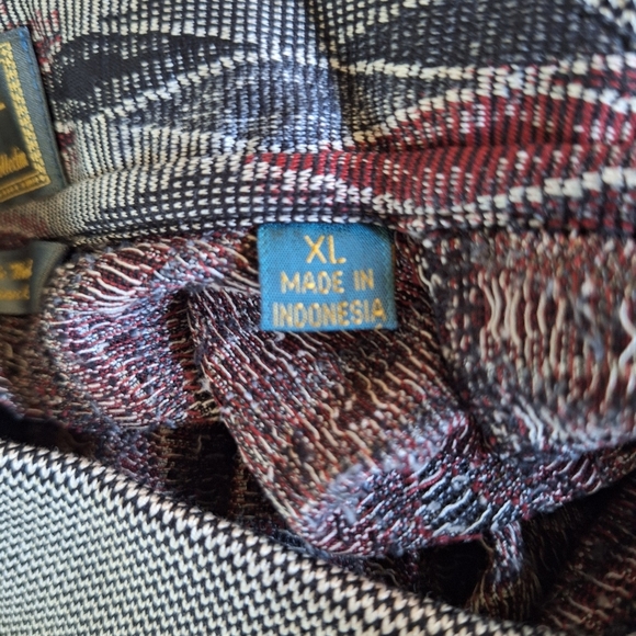 NWT Descente International Permalok Golf Polo Diamond Pattern Mens Size XL - Picture 5 of 7